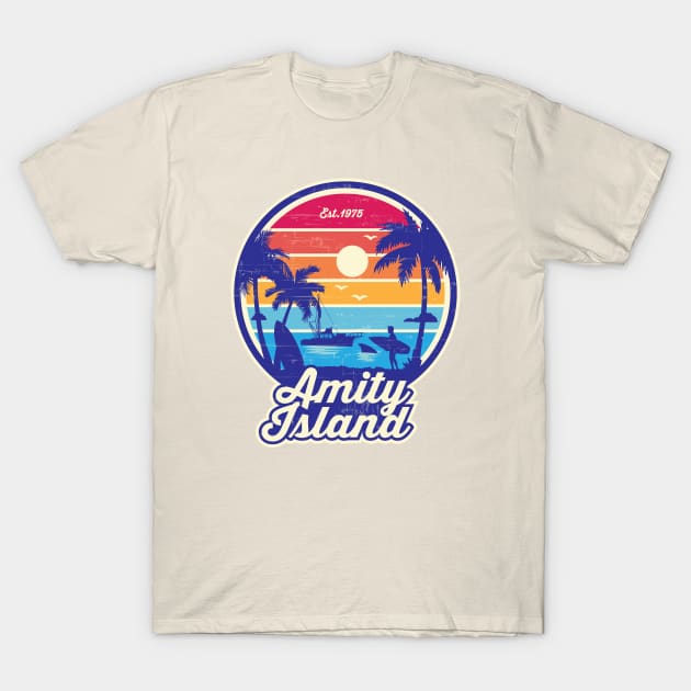 Amity Island Welcomes you T-Shirt by carloj1956